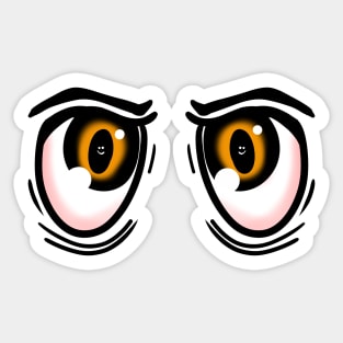 Big Tired Eyes  - Face Mask Sticker